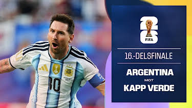 00:00: FIFA Fotball-VM 2026: 16-delsfinale, Argentina–Kapp Verde | NRK 1 | 7/4 2026