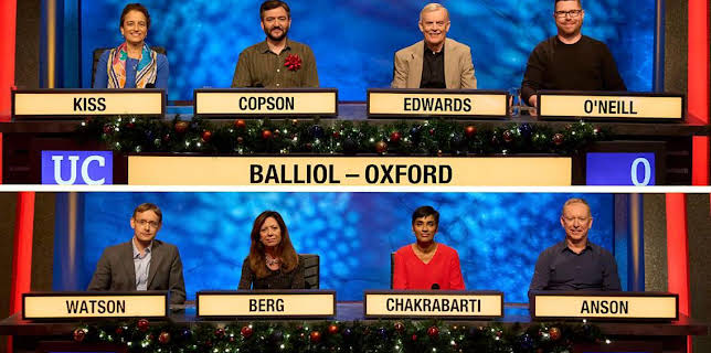 7:30 PM: University Challenge | BBC Four | 12/17 2025