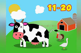 Toddler Fun Learning Videos: Learn to Count 11 - 20 With Number Farm