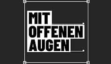 Mit offenen Augen