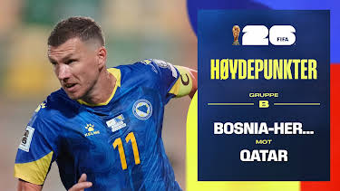 09:10: Fotball-VM 2026 Høydepunkter: Bosnia–Hercegovina-Qatar | NRK 1 | 6/25 2026