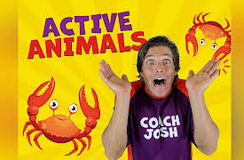 Coach Josh - Kids Fitness: Do the Crab Walk! | Active Animals with Coach Josh