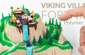 ClayClaim: Viking Village (Fortnite Battle Royale) – Polymer Clay Tutorial