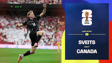 21:00: FIFA Fotball-VM 2026: Sveits–Canada | NRK 1 | 6/24 2026