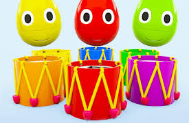 Learn Colors with Eggs: Learn colors with little Eggs - colored drums