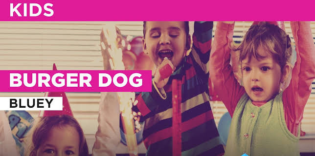 Burger Dog in the Style of Bluey (2025)