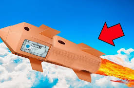 Papa Jake: Rocket Launch on a Box Fort Spaceship!