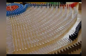 Hevesh5: Domino Rally 14