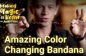 Making Magic at Home with Justin Flom: Amazing Color Changing Bandana