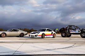 SEMA Week: SEMA Drag Race! '70 Mustang vs. Porsche 911 vs. Ultra Four Buggy - 2013