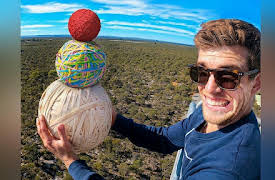 How Ridiculous: WORLD RECORD BOUNCE! Stacked Ball Drop Experiment from 45m Tower!