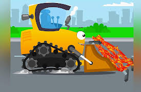 Little Super Cars: Yellow Bulldozer