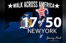 Walk Across America Program 50 Workouts / 50 States with Jenny Ford: 17 of 50 New York | Walk Across America | Jenny Ford