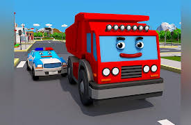 Cars Town 2: Blue Police Car and the Truck
