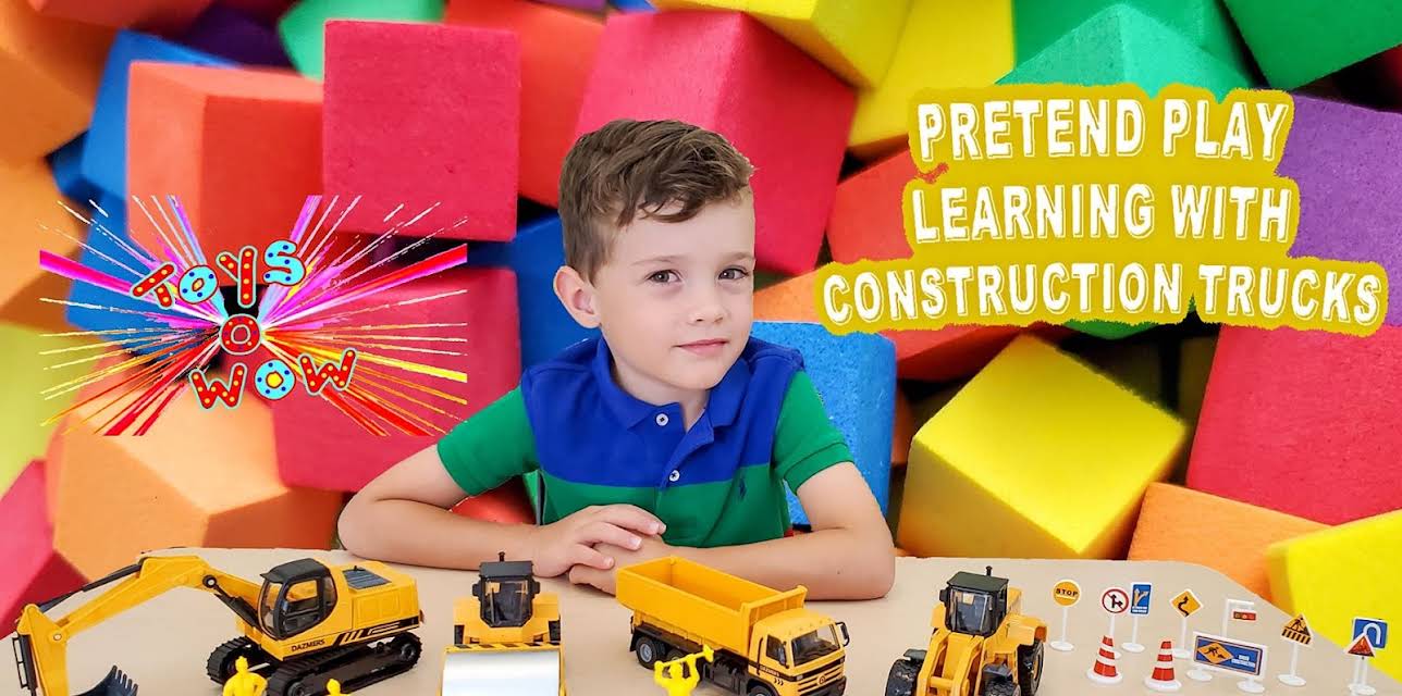 Pretend Play Learning With Construction Trucks