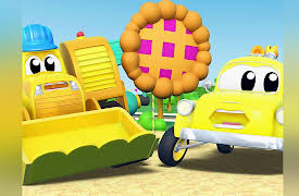 Tom the Tow Truck - InvenTom: April Fool : Bulldozer pie prank / Super hoover / Super wheels / Growing Pistol