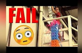 Hevesh5: Huge Domino Tower Fail!