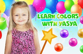 Learn Colors with Yasya: Learn colors - Eat colored lollipops with Yasya