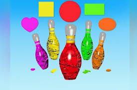 Colors for Children to Learn: Learn colors and shapes with bowling