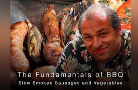 The Fundamentals of BBQ: The Fundamentals of BBQ: Slow Smoked Sausages and Vegetables