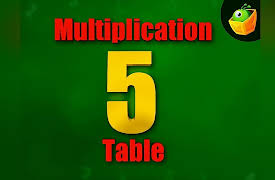 Multiplication Tables: Multiplication 5 Table