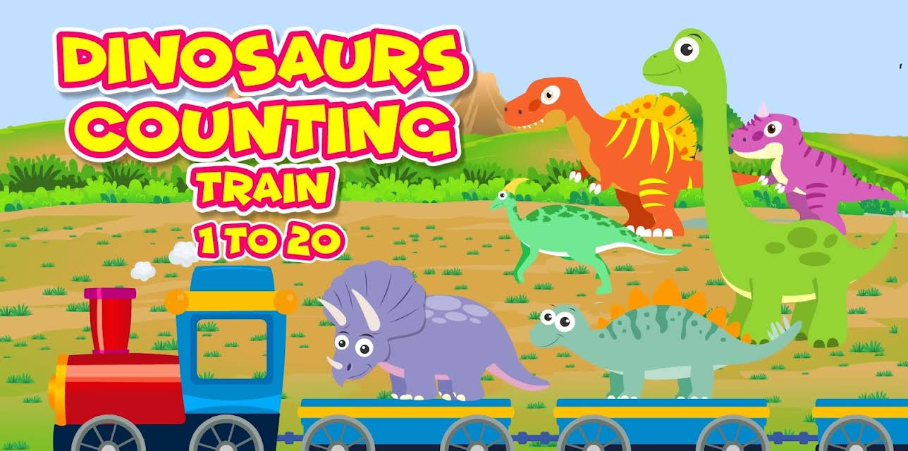 Dinosaurs Counting Train 1 to 20
