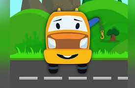 Funny Cars and City Adventures: Yellow Tow Truck