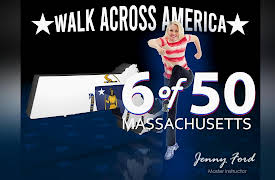 Walk Across America Program 50 Workouts / 50 States with Jenny Ford: 6 of 50 Massachusetts | Walk Across America | Jenny Ford