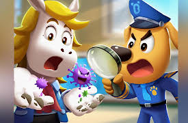 BabyBus - Sheriff Labrador: Police Officer and Prince White Horse