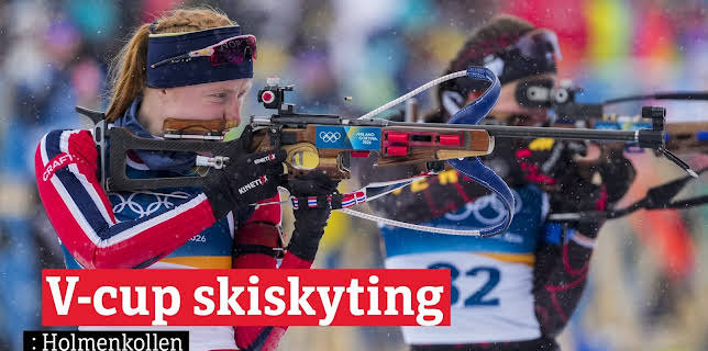 13:40: V-cup skiskyting: Jaktstart kvinner | NRK 1 | 3/21 2026