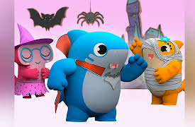 Shark Academy :  Sharkie Halloween: Baby Shark's Family Song