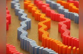 Hevesh5: Massive Wave of Dominoes!