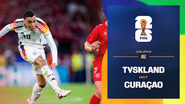 19:00: FIFA Fotball-VM 2026: Tyskland–Curaçao | NRK 1 | 6/14 2026