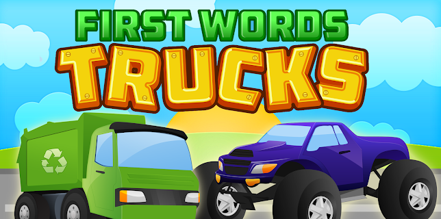First Words Trucks - Learning Truck Names - First Words Video Book - Trucks and Vehicles Video For Kids
