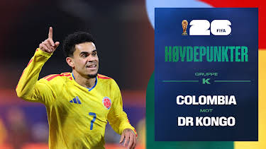 09:30: Fotball-VM 2026 Høydepunkter: Colombia–DR Kongo | NRK 1 | 6/24 2026
