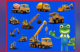 Learn With Gecko - Educational Videos For Children: Counting Construction Trucks - Learn to Count 1 - 10