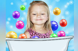 Learn Colors with Yasya: Learn colors - Bath time with baby doll, slime and little colored balls