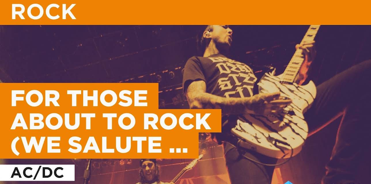 For Those About To Rock (We Salute You) in the Style of AC/DC (1981)