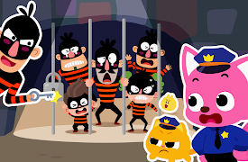 Pinkfong Police Game: Catch the Ten Thieves at the Bank!