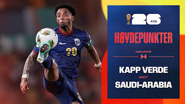09:50: Fotball-VM 2026 Høydepunkter: Kapp Verde–Saudi-Arabia | NRK 1 | 6/27 2026