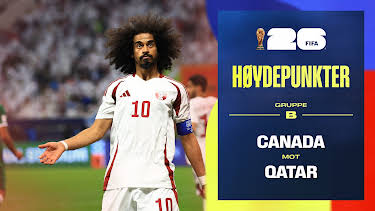 09:20: Fotball-VM 2026 Høydepunkter: Canada–Qatar | NRK 1 | 6/19 2026