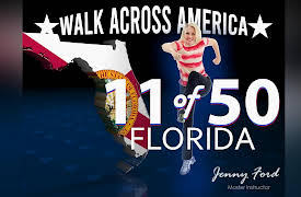 Walk Across America Program 50 Workouts / 50 States with Jenny Ford: 11 of 50 Florida | Walk Across America | Jenny Ford