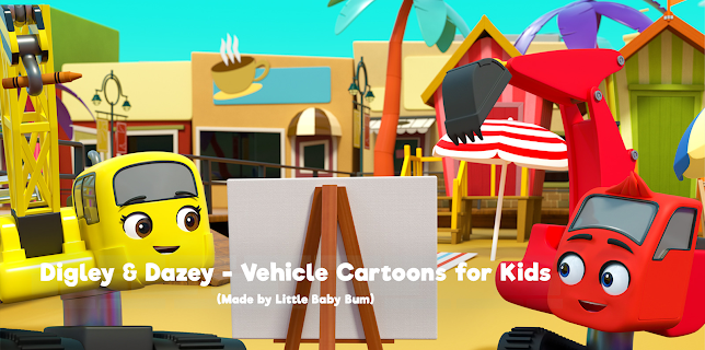 Digley & Dazey - Vehicle Cartoons for Kids (Made by Little Baby Bum)