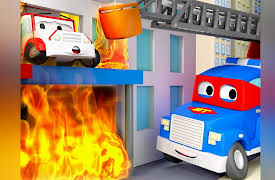 Super Truck of Car City: Super Truck: The hospital is on fire ! / The Garbage Truck