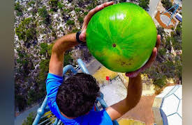 How Ridiculous: DODGING HEAVY STUFF with RC CARS!! (From 45m Tower)