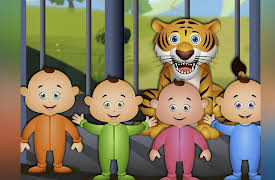 2D Classic Nursery Rhymes: Five Little Babies Went To Zoo