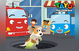 Tayo & The Animal Rescue: A Puppy Fell Into a Manhole