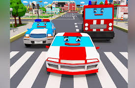 Cars Town 2: Fast Police Car, the Fire Truck and Racing Car
