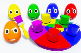 Learn Colors with Eggs: Learning colors together with little Eggs - charming carousel