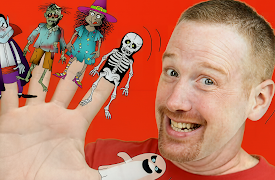 Steve and Maggie - Funny Friends: The Finger Family - Halloween Hide and Seek